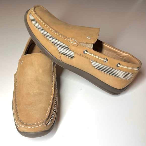 Vionic Men’s Earl Boat Loafers Shoes Leather Slip On Size- 10.5 - Picture 1 of 9